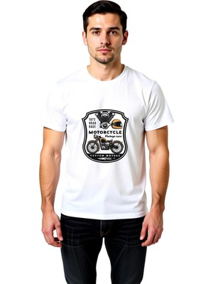 PayBuy 1972 Yol Yarışı Motorsiklet Baskılı Erkek Tişört