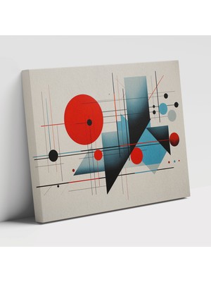 Popcas Geometrik Mitolojik Semboller Mitoloji Motifli Cesur Şekiller ve Abstrakt Duvar Tablosu