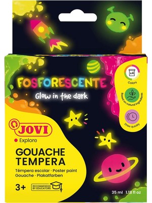 Zemira Jovi Fosforlu Box 4 Kutu, Tempera, 55 Ml, Çeşitli (504)