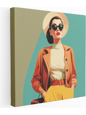 Popcasso Nostaljik Moda Kanvas Tablo