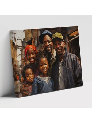 Popcasso Modern Sanat Harlem Ifade Dolu Yüzler Gerçekçi Portre Resim Duvar Tablosu