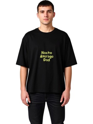 PayBuy Nacho Ortalama Baba Mizahı Baskılı Erkek Oversize Tişört