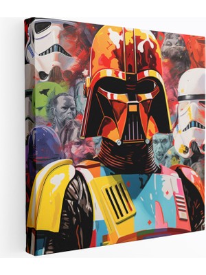 Popcasso Yıldız Savaşları Pop Art Koleksiyonu Modern Sanat Temalı Dekoratif Kanvas Tablo