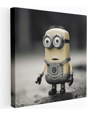 Popcasso Sevimli Yaramazlar Motifli Minion Illüstrasyonu Dekoratif Kanvas Tablo