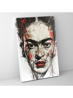 Popcas Meksika Esintili Portre Tarzı Modern Sanat Cesur Özçekim ile Çağdaş Sanat Kanvas Tablo