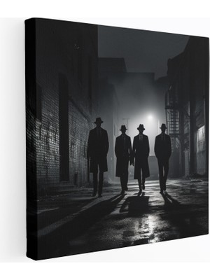 Popcas Modern Sanat Siyah Beyaz Fotoğraf Goodfellas Temalı Dekoratif Kanvas Tablo