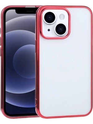 Ankaverse iPhone 13 6.1inç Lazer Kaplama Renkli Kenar Şeffaf KILIF-(5775)