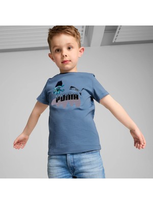 Puma Erkek Mavi Puma x Trolls Tee Mavi Erkek T-Shirt & Polo