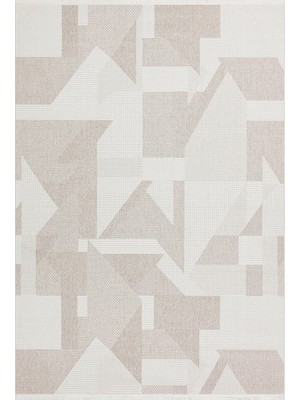Bern BN03 Bej Modern Sisal Oturma Odası Halısı – Leke Tutmaz, Hav Toz Vermez, Yıkanabilir