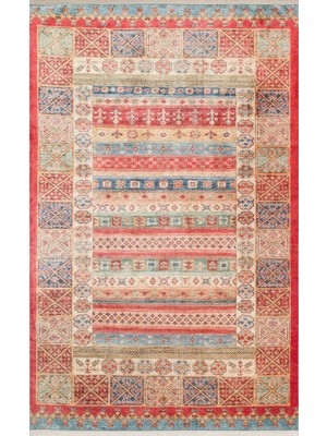 Anatolia ATK04 Kilim Desenli Renkli Vintage Salon Halısı Kaymaz Makinede Yıkanabilir