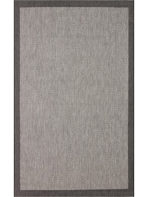 Mona MN02 Düz Örgü Desenli Koyu Gri Modern Salon Halısı Hav Toz Vermez Kaymaz Tabanlı