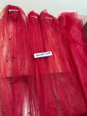 BBA Tulle Store 2 mt Nikah Kırmızı Duvak,gelin Duvak,düğün Duvağı 2 mt Gelin Duvağı,gelinlik Aksesuarı Nikah