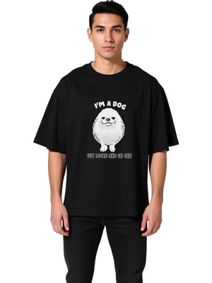 PayBuy Erkek Oversize Grafik Baskılı Tişört Komik Köpek Yumurta Tasarımı Retro Stil Günlük Rahat Modern