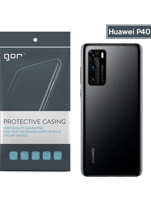 Ankaverse Gor Huawei P40 Kamera Korumalı Ultra Slim Silikon KILIF-(5775)