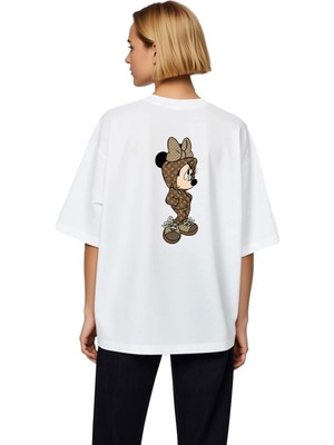 PayBuy Şık Moda Tarzı Karakter Baskılı Kadın Oversize Tişört