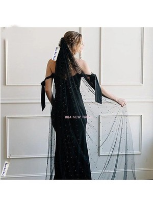 BBA Tulle Store 2 mt Nikah Duvak,gelin Duvak,düğün Duvağı 2 mt Gelin Duvağı,gelinlik Aksesuarı Nikah ,incili
