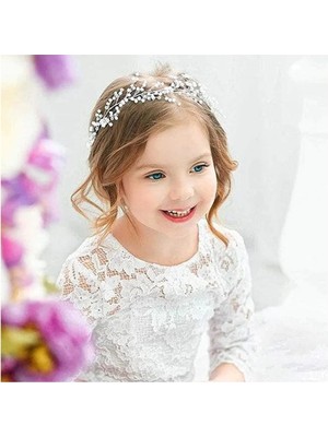Tulle Store Kız Çoçuk Saç Aksesuarı Doğum Günü Taçı,kız Çoçuk Incili Taç Çoçuk Tacı