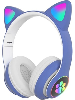 Ankaverse Ally 23M Kedi Kulak Kulaküstü Bluetooth 5.0 Kablosuz Kulaklık LED IŞIKLI-(5775)