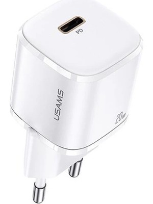 Ankaverse Usams T36 20W Mini Pd Hızlı Şarj Aleti 20W Usb-C Güç ADAPTÖRÜ-(5775)