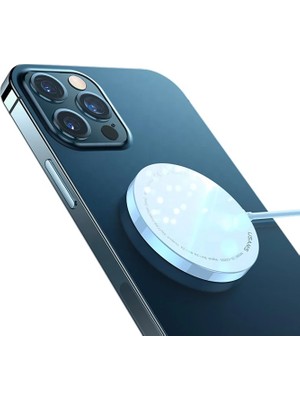Ankaverse Usams Magsafe 15W iPhone 15-14 -13-12 Için Ultra Ince Mıknatslı Kablosuz Wireless Şarj  US-CD155-(5775)
