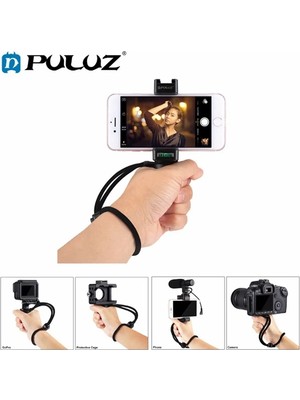 Ankaverse Puluz Video Grip Telefon Elde Tutucu+ Bileklik Tripod ADAPTÖRÜ-(5775)