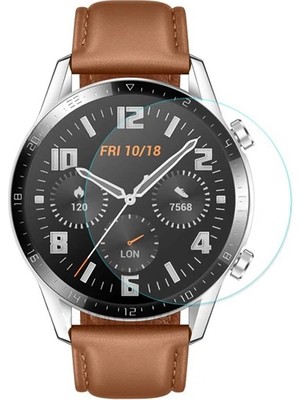 Ankaverse Huawei Watch Gt 2 46MM (2019) Tempered Kırılmaz Cam KORUYUCU-(5775)