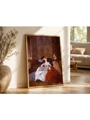La Fiancée Hésitante - Auguste Toulmouche Çerçeveli Tablo