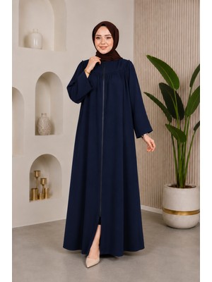 Moda Asi Modaasi Medine Ipeği Salaş Kesim Robalı Tesettür Ferace
