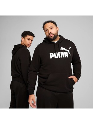 Puma Erkek Siyah Puma Ess No. 1 Logo Hoodie Siyah Erkek Hoodie