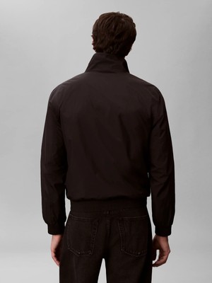 Calvin Klein Erkek Siyah Calvin Klein Ls Unfılled Nylon Ha, Ub1 Siyah Erkek Ceket