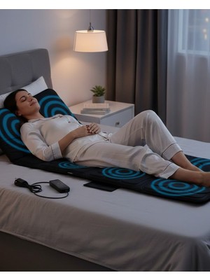 Ankaverse Sırt Bel Boyun Masaj Minderi Isıtmalı Titreşimli Sistem