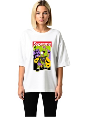 PayBuy Casual Şık Grafik Baskı Baskılı Kadın Oversize Tişört