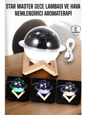 Ankaverse Aromaterapi Hava Nemlendirici Masa ve Gece Lambası