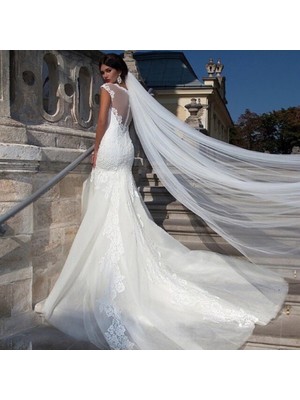 BBA Tulle Store Uzun Gelin Duvağı,nikah Duvağı,2 mt Soft Gelin Duvağı En 3 mt Uzun Duvak