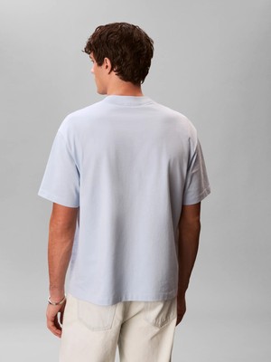 Calvin Klein Erkek Mavi Calvin Klein Ss 16S Elevated Mono, C1O, Xl Mavi Erkek T-Shirt