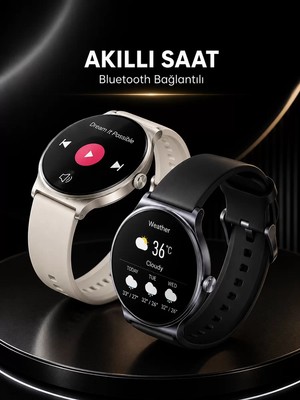 Ankaverse Akıllı Saat Sesli Görüşme Bluetooth Bağlantılı 3 Kordonlu