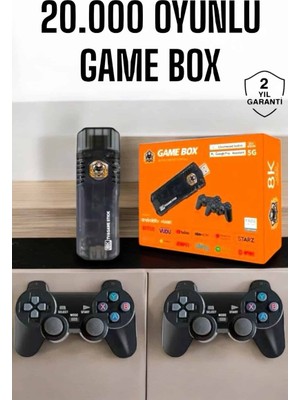 Ankaverse 20.000 Oyunlu Premium Model Oyun Konsolu 8k Android Tv Hd Game Stick