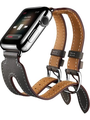 Ankaverse Ally Apple Watch 7-8 41MM 6-5-4 40MM Çift Kayış Kordon Kayış 3-2-1 38MM-(5775)