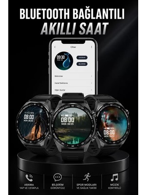Ankaverse Akıllı Saat Gps ve Nfc Özelliği Sesli Görüşme Dokunmstik Ekran
