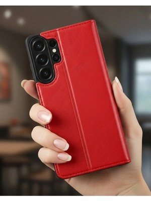 Galaxy S26 Ultra Kılıf Kamera Korumalı Kartlıklı Cüzdan S Plus Kapak