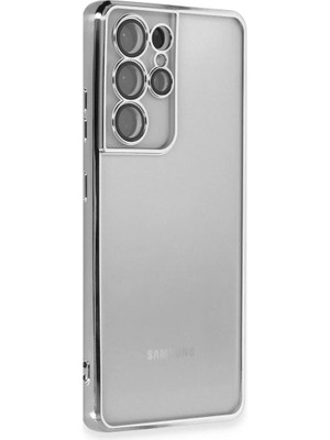 Galaxy S21 Ultra Kılıf Kamera Korumalı Lensli Raz Kapak