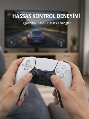 Ankaverse Kablosuz Ps5 Oyun Kumandası Hızlı Tepki ve Ergonomik Tutuş Yeni Nesil