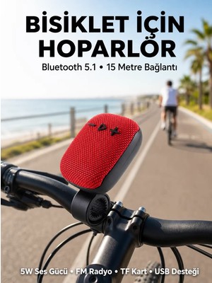 Ankaverse Taşınabilir Bluetooth Hoparlör Suya Dayanıklı Kumaş Kaplama