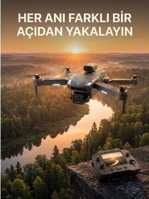 Ankaverse Ekranlı Kumandalı Çift Kameralı Drone ile Havadan Çekim