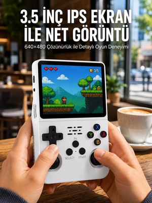 Ankaverse El Tipi Oyun Konsolu 3.5 Inç Hd Ekran ve Hafıza Kartı Destekli Yeni Nesil