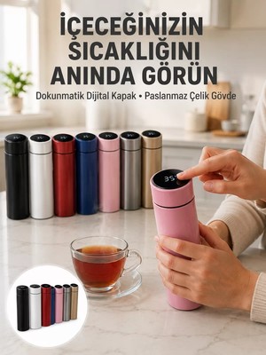 Ankaverse Yüksek Isı Korumasına Sahip Taşınabilir Çelik Termos Yeni Nesil