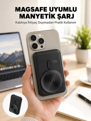Ankaverse Kablosuz ve Kablolu Kullanım Sunan Taşınabilir Powerbank Yeni Nesil