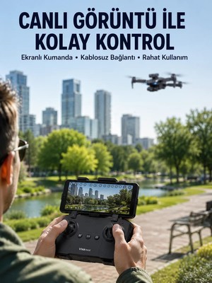 Ankaverse Katlanabilir Çift Kameralı Drone ile Havadan Fotoğraf ve Video Çekimi