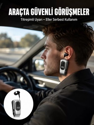 Ankaverse Kablosuz Bluetooth 5.2 Kulaklık – Titreşimli Uyarı ve Uzun Pil Ömrü Yeni Nesil