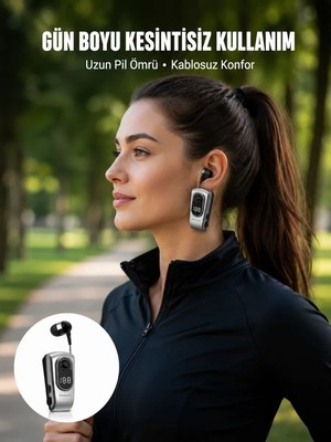 Ankaverse Titreşimli Bluetooth Kulaklık – Uzun Pil Ömrü Dijital Ekranlı Kablosuz Tasarım Yeni Nesil